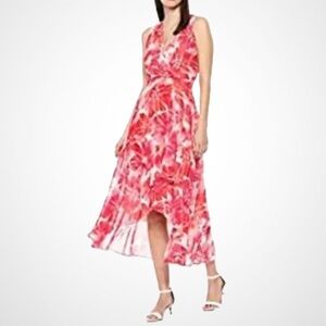 Calvin Klein Pink Ruched Maxi Sundress